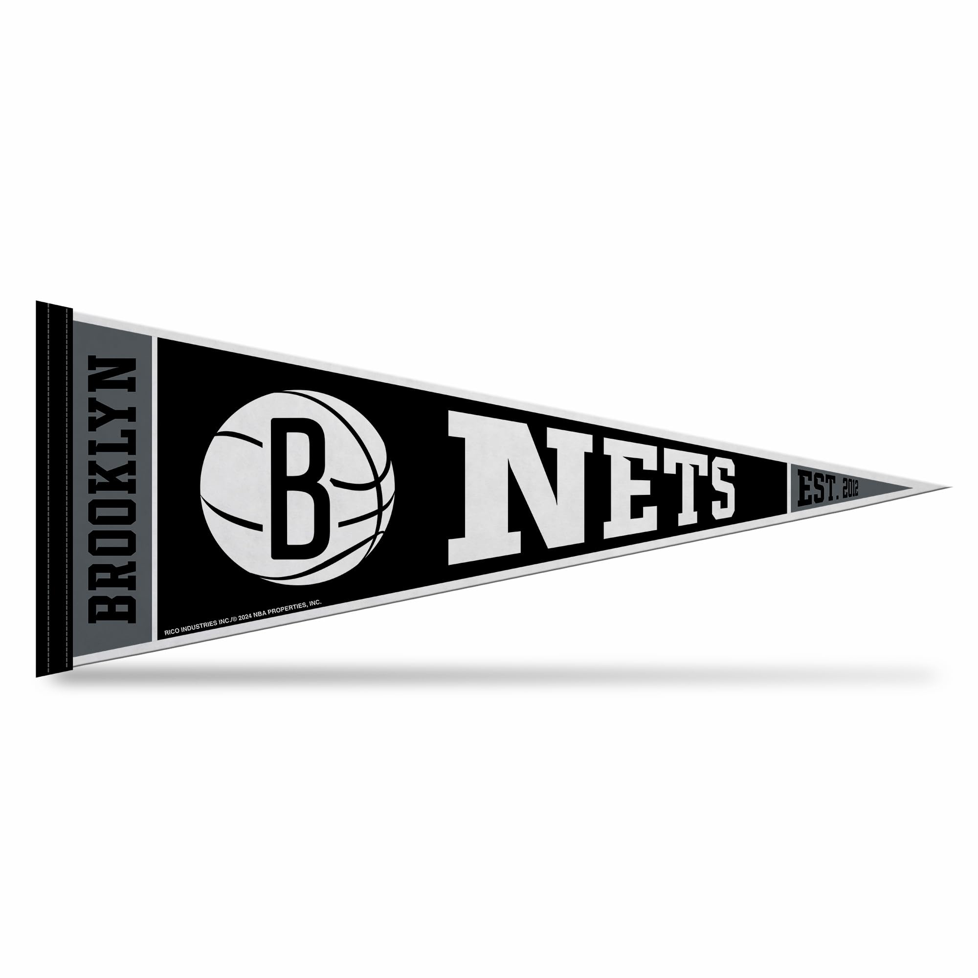 Rico Industries NBA Basketball 12" x 30" Felt Wall Décor Pennant - Great for Home/Bed Room/Man Cave Décor