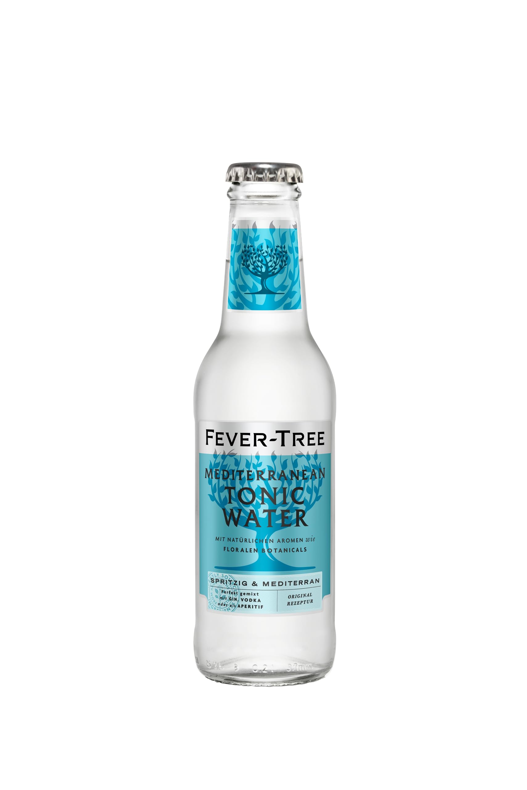 FEVER-TREE | Mediterranean Tonic Water | Mit natürlichen Aromen wie floralen Botanicals | 24 x 200ml