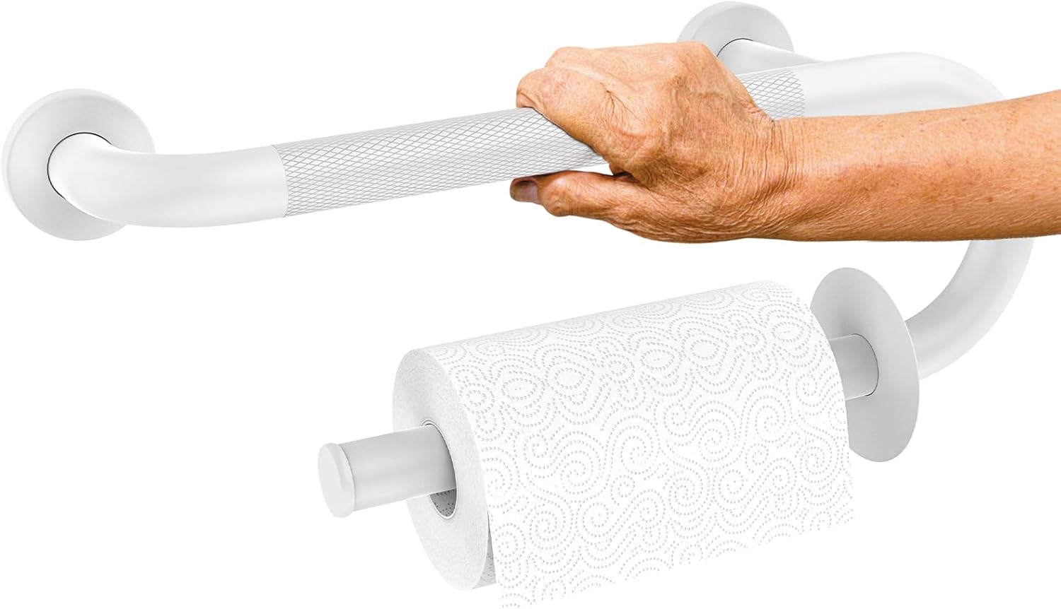 𝐔𝐩𝐠𝐫𝐚𝐝𝐞𝐝 Toilet Grab Bars 16 Inch Toilet Paper Holder
