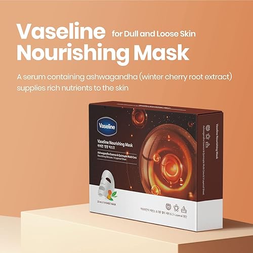 Miniatura 2 de Vaseline Hoja de mascarilla facial nutritiva  Esencia para el cuidado de la piel, retención de hidratación, refuerzo de la barrera cutánea fabricado