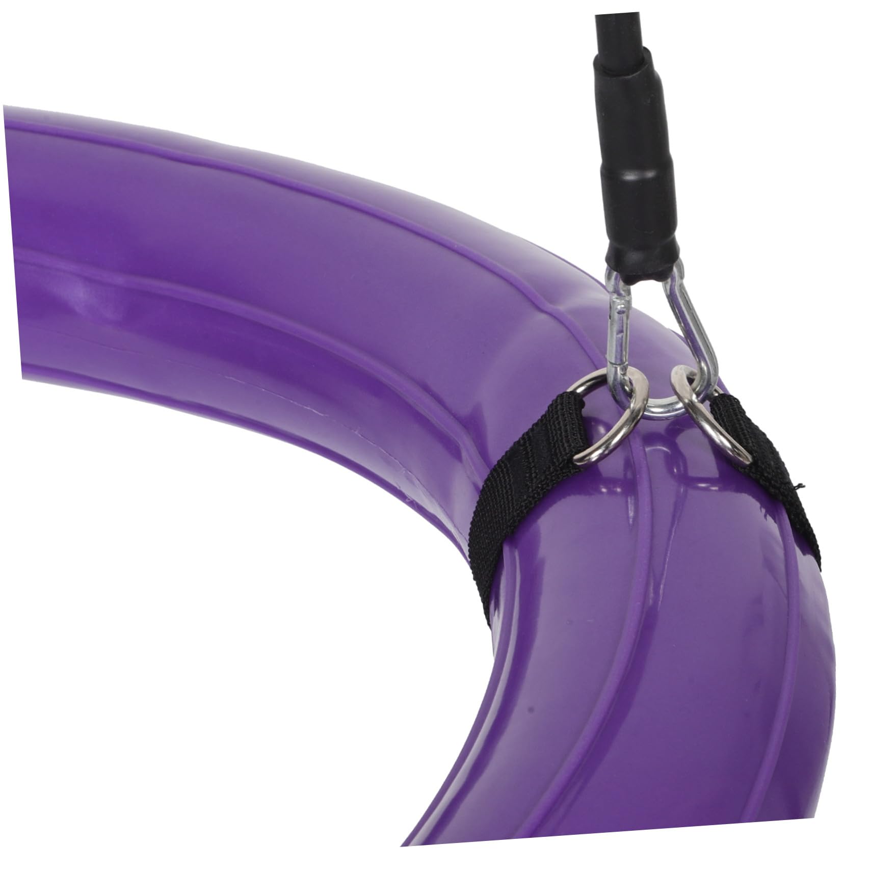 TOYANDONA Base per Palla Yoga 60cm in PVC, Anello Stabile Anti-Scivolo | Impugnatura Integrata, Struttura Ispessita Anti-burst, Tonalità Porpora per Home Gym e Pratica Domestica