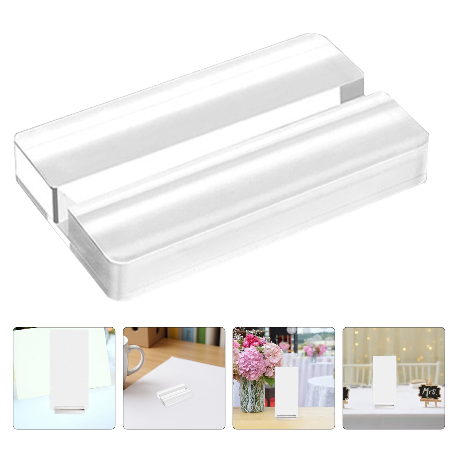 10stücke Acryl Kartenhalter Tischkartenhalter aus Acrylglas Kartenständer für Platzkarten Tischnummernhalter Transparente Kartenhalter für Ausstellungen und Büros