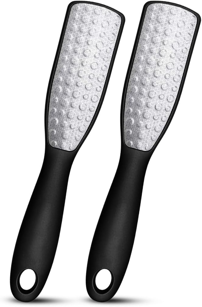 Swissker by Swissklip Foot File Callus Remover for Feet I A Perfect Heel Scraper for Cracked Heels I Luxurious Foot Scraper for Callus Removal and Dead Skin Remover for Feet (2 Pack)
