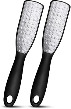 Swissker by Swissklip Foot File Callus Remover for Feet I A Perfect Heel Scraper for Cracked Heels I Luxurious Foot Scraper for Callus Removal and Dead Skin Remover for Feet 2 Pack