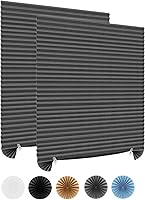 Vista 1 de Persianas opacas inalámbricas, sin taladro, cortadas a medida, con clip, autoadhesivas, persianas temporales, persianas de papel plisadas