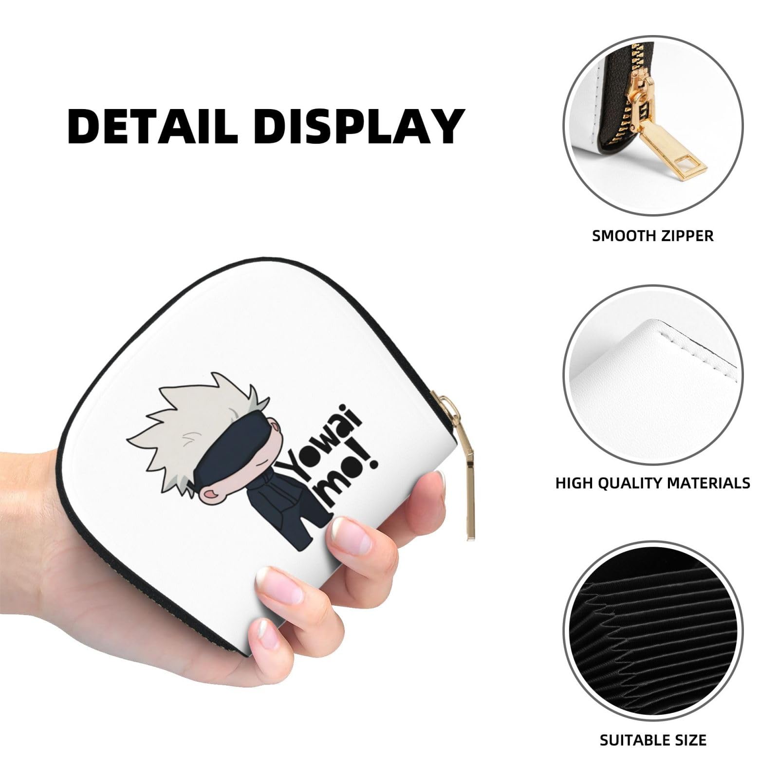 呪術廻戦 カードケース パスケース　コインケース　五条悟 牛革 Amazon.co.jp: カードケース 呪術廻戦 五条悟 カード入れ 小銭