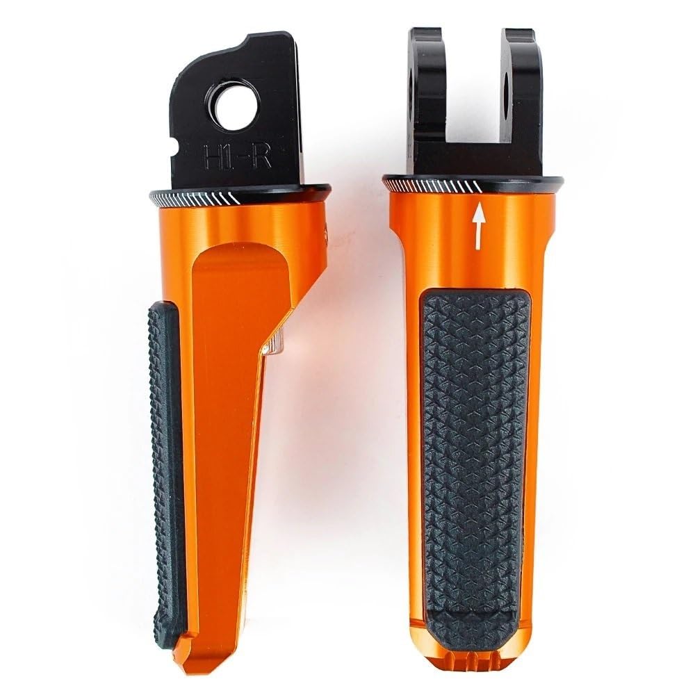 Repose-pieds de moto orange pour vos balades en Honda CB600F et CB650R