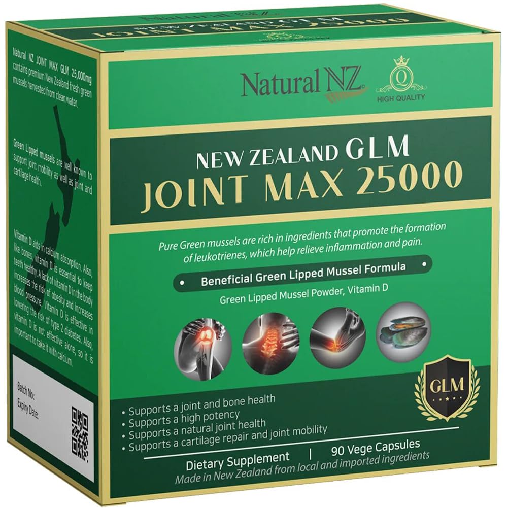 Amazon.com: Natural NZ GLM (Green Lipped Mussel) Joint Max 25000
