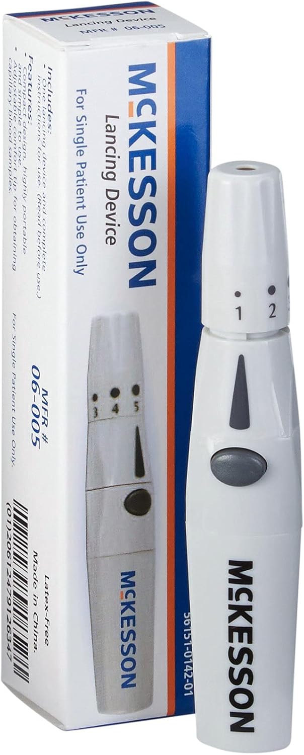 McKesson Adjustable Depth Lancet Lancing Device Without
