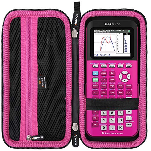 Étui pour TI-84 Plus CE rigide antichoc housse de transport pour Texas Instruments TI 84 noir