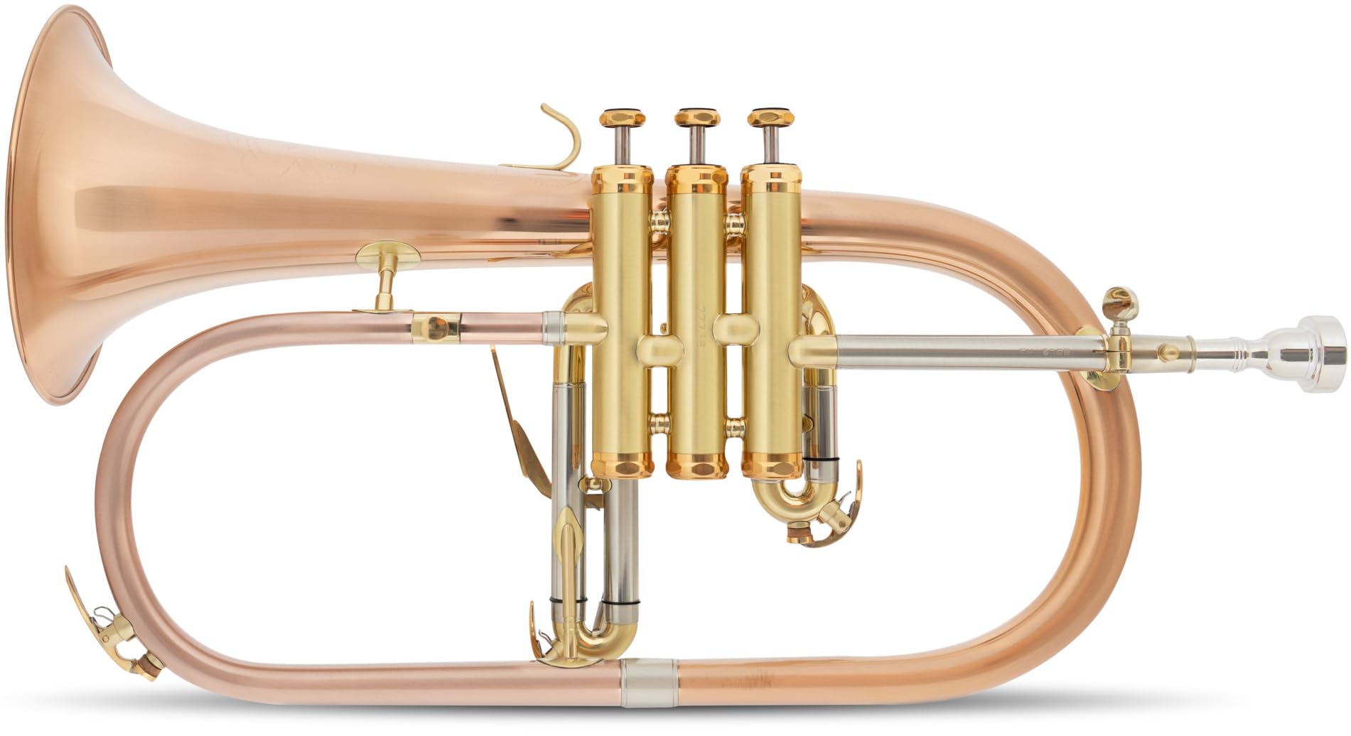 FH-60GB Flicorno - in bronzo fosforoso - accordatura: Bb - diametro campana: 152 mm - con custodia leggera - spazzolato e verniciato trasparente