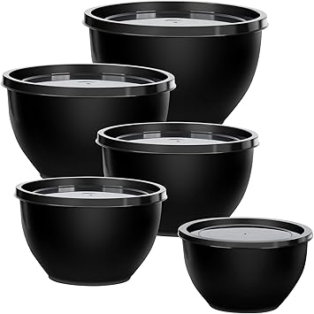 Plastic Mixing Bowls with Lids