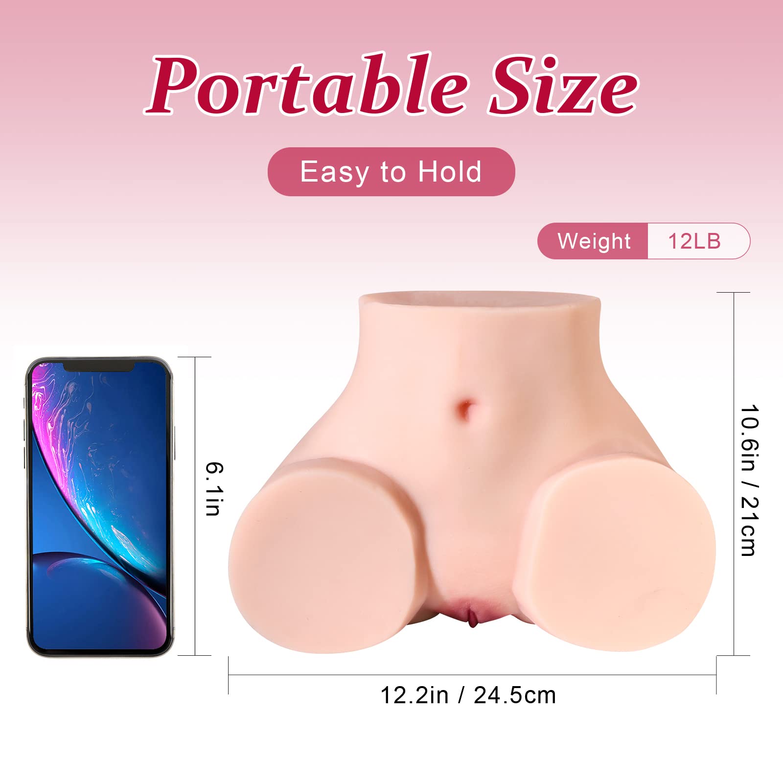 SEX DOLL CENTER 12LB Torso Sex Dolls for Men Masturbation, Big Butt Sexdoll  Male Masturbator Doll for Man Orgasm Sexual Pleasure, Adult Sex Toys Love  Sexdolls Realistic Female Vaginal Ass Hip-Alice :