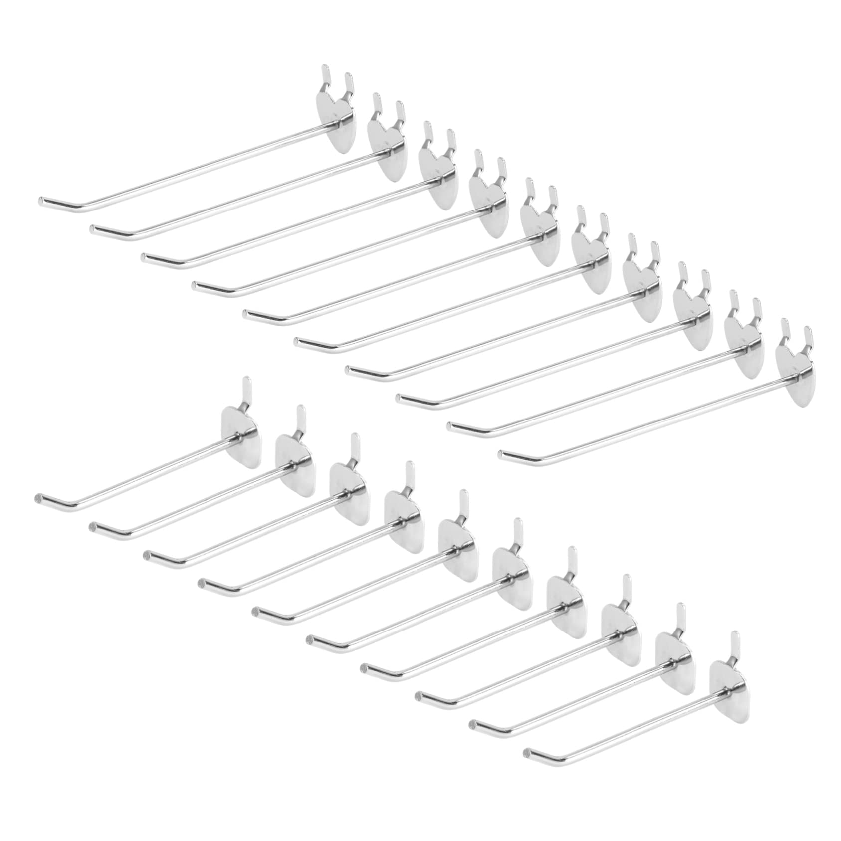 ERINGOGO 20Pcs Heart Apple Shaped Pegboard Hooks Thick Double Leg Single Leg for Kitchen and Bedroom Storage Heavy Duty Hole Board Organizers