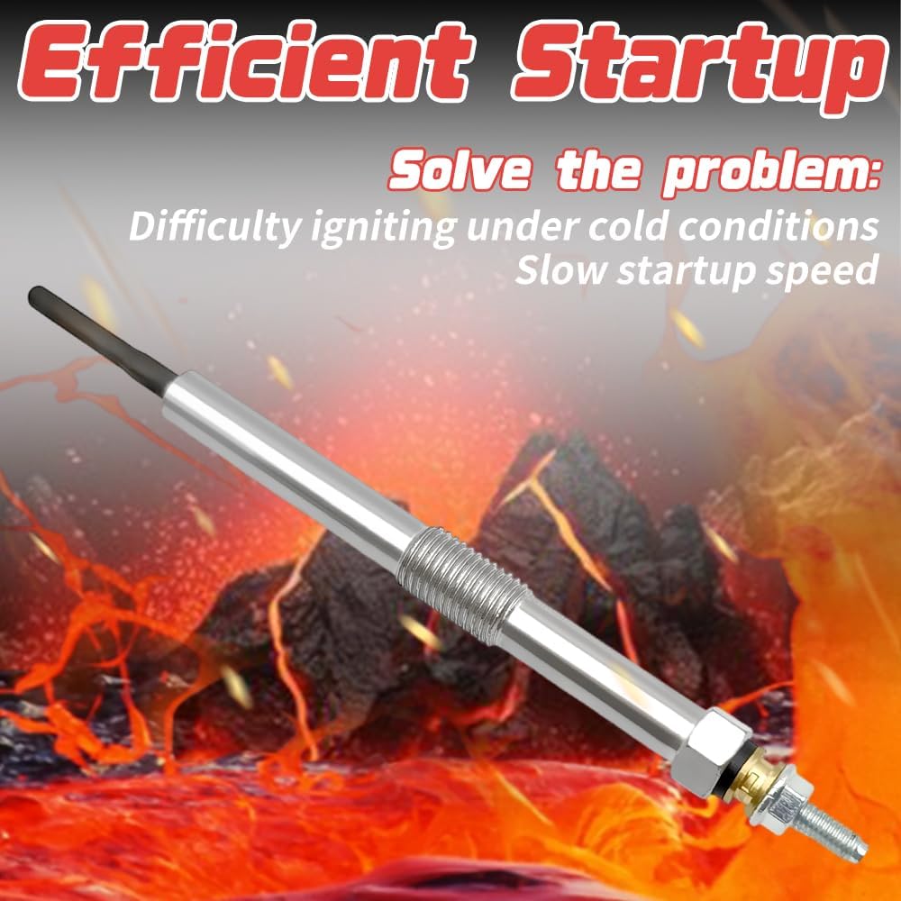 68G Diesel Glow Plug Compatible with Chevy GMC L5P 4500 5500 L5D Duramax 6.6L 2017-2023, Replace for 12690238 12725202 12679959 GP124 21135 12666880, Pack of 8