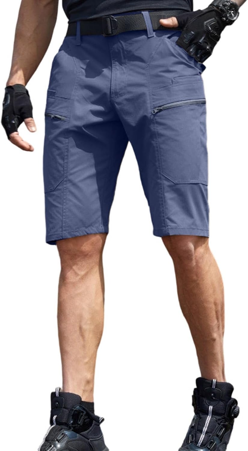 FQZWONG Men Shorts Casual Sport Shorts Summer Stretch Pants Lightweight Gym Trousers Fashion Hiking Short Pant with Pocket