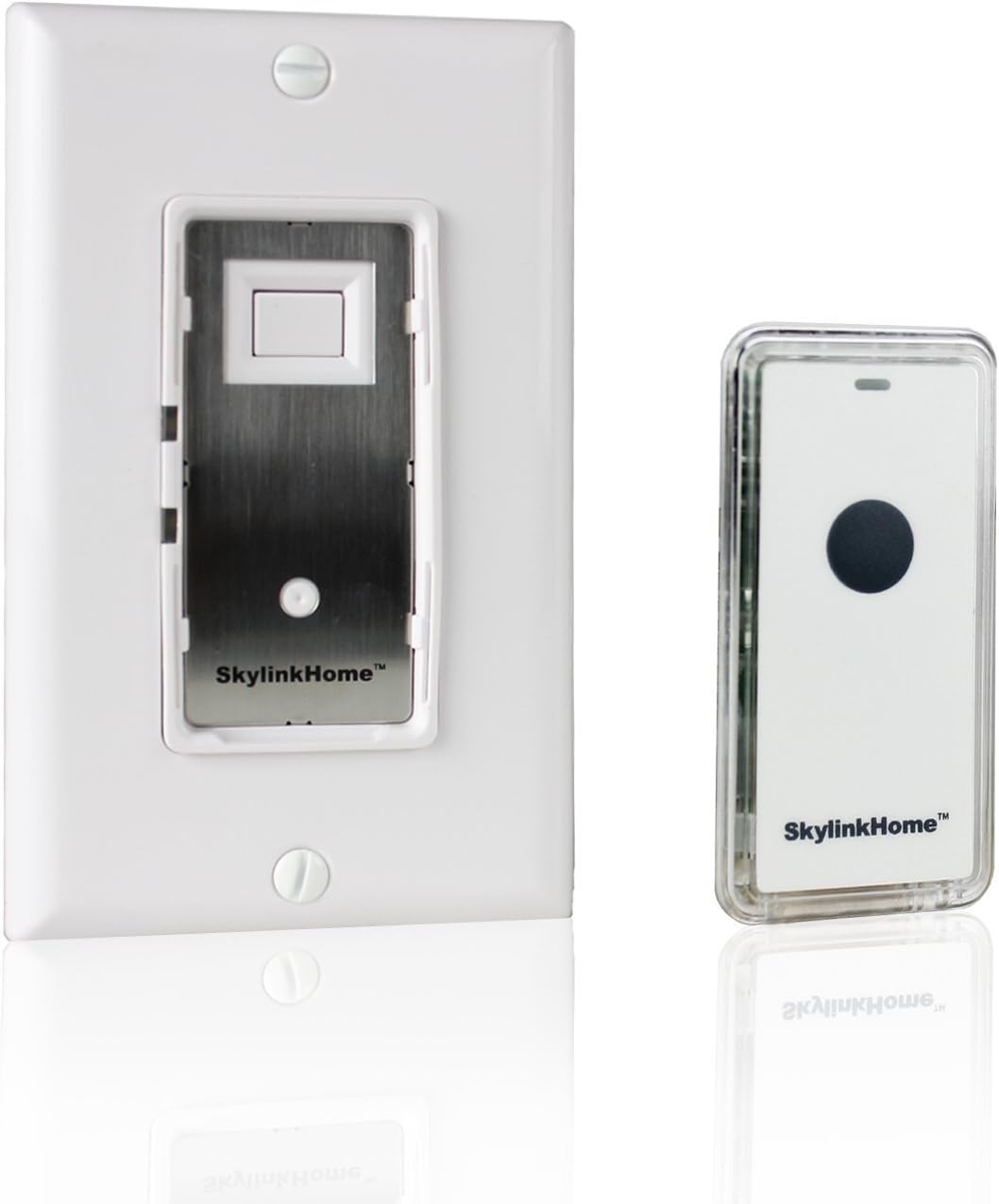 SkylinkHome WE-318 In-Wall ON/OFF Lighting Switch Receiver with Wireless Snap On Transmitter for Home Automation and Control (1000 Watts)