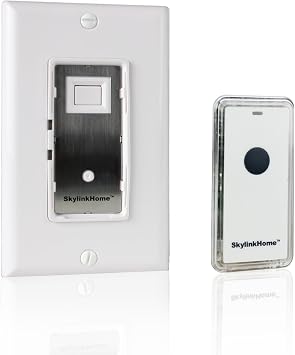 SkylinkHome WE-318 In-Wall ON/OFF Lighting Switch Receiver with Wireless Snap On Transmitter for Home Automation and Control 1000 Watts