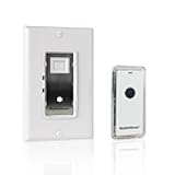 SkylinkHome WE-318 In-Wall ON/OFF Lighting Switch Receiver with Wireless Snap On Transmitter for Home Automation and Control (1000 Watts)