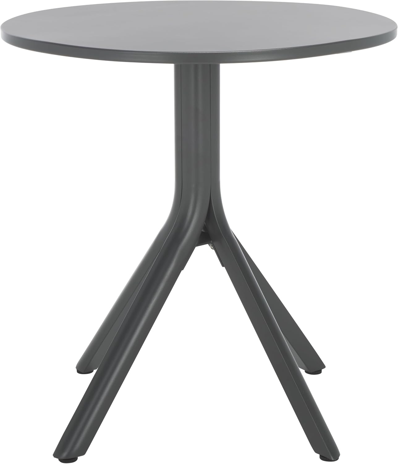 SAFAVIEH Outdoor Patio Furniture Core Modern Grey Metal Bistro Table