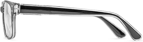 Miniatura 3 de Foster Grant Tristan Pop of Power - Gafas de lectura para hombre, color negro brillante, 2.047 in de EE.UU