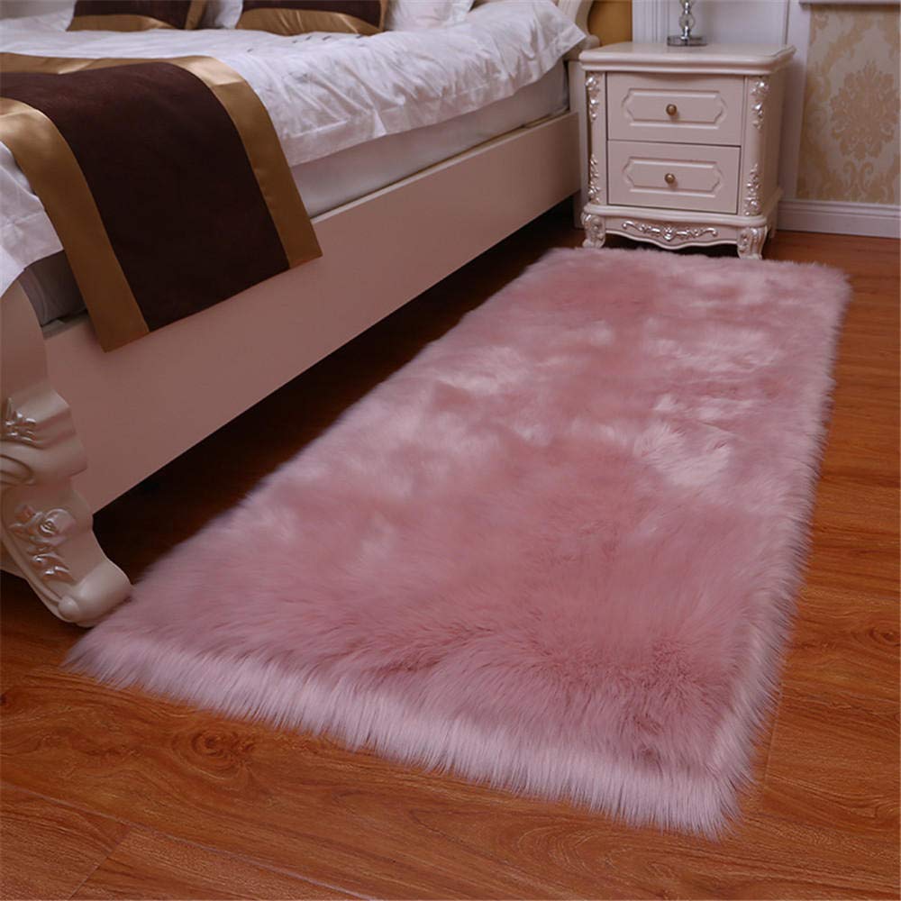 Tapis imitation laine à poil long 5cm pour un confort thermique