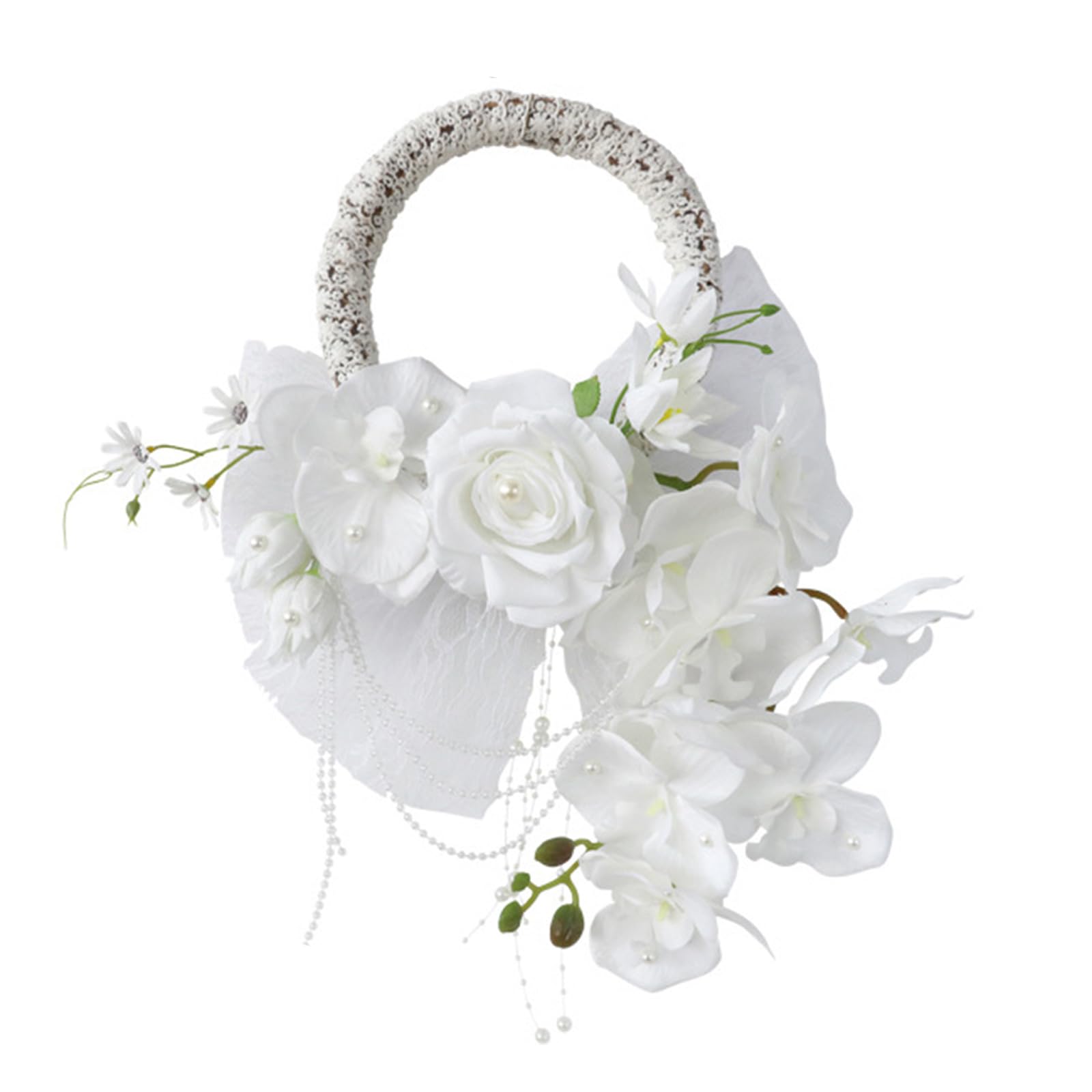 Tsophreniq Bridal Corsages Flower Bracelets Wristband for Bride Bridesmaids, Wedding Bouquet Wreath for Bridal Shower Wedding Decorations