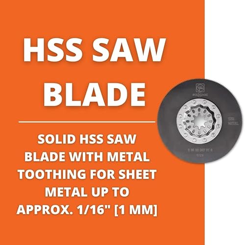 Miniatura 3 de Fein HSS - Hoja de sierra para cortar chapa de acero, plásticos, GFRP, madera, compuesto de acristalamiento, latón y bronce, montaje StarLock,