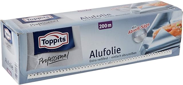 Toppits Folia aluminiowa 200 m, 1 opakowanie (1 x 1 sztuka)