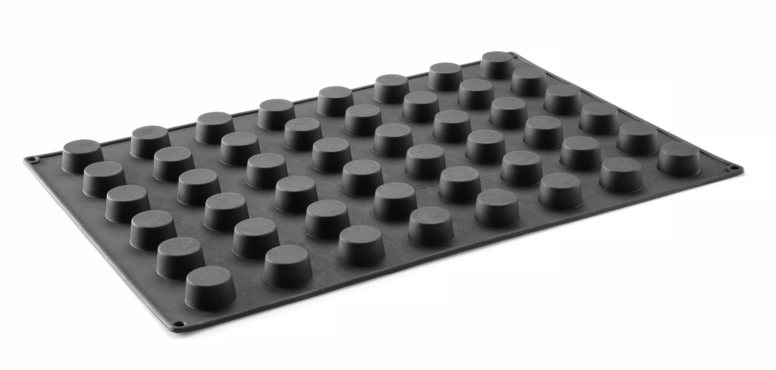 HENDI Mini-Muffinform, für 48 Muffins, ø35x(H)25mm, Antihaftbeschichtung, Temperaturbeständig von -30°C bis 230°C, Muffin Silikonform, Muffin Backform, Mini-Muffins, 570x375x(H)25mm, Silikon