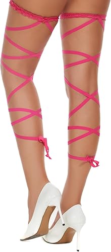 Miniatura 4 de MS.ING Leg Wraps Rave Womens Elegant and Fun Rave Lace Garter Leg Wrap