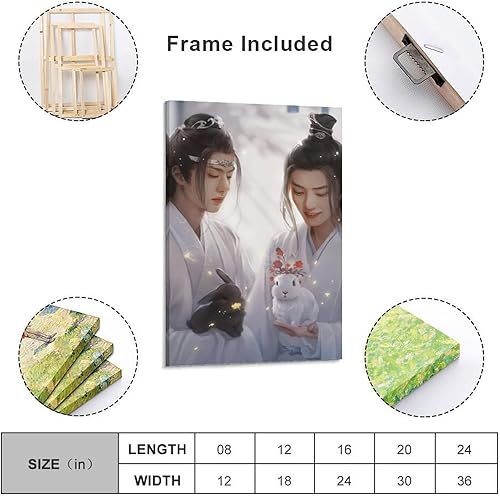 Miniatura 10 de The Untamed Xiao Zhan Wang Yibo Póster (2) Lienzo decorativo para pared, decoración de habitación, decoración de dormitorio, regalos, 08 x 12