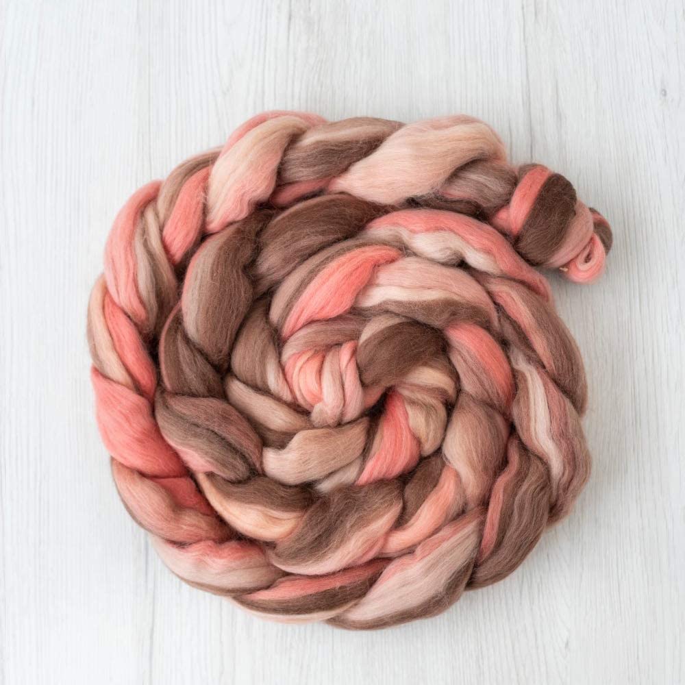 Wool Roving - Extra Fine Merino Blends - Wet Nuno Needle Felting - Spinning - Knitting - Weaving - Carding - 100g/3.5oz - Tempera Collection DHG (Sainte Victoire)