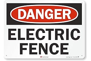 "Danger - Electric Fence" Sign