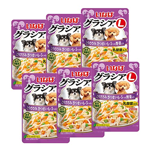 いなば グラシアL とりささみ さつまいも・5つの野菜入り 280g 6個セットのサムネイル