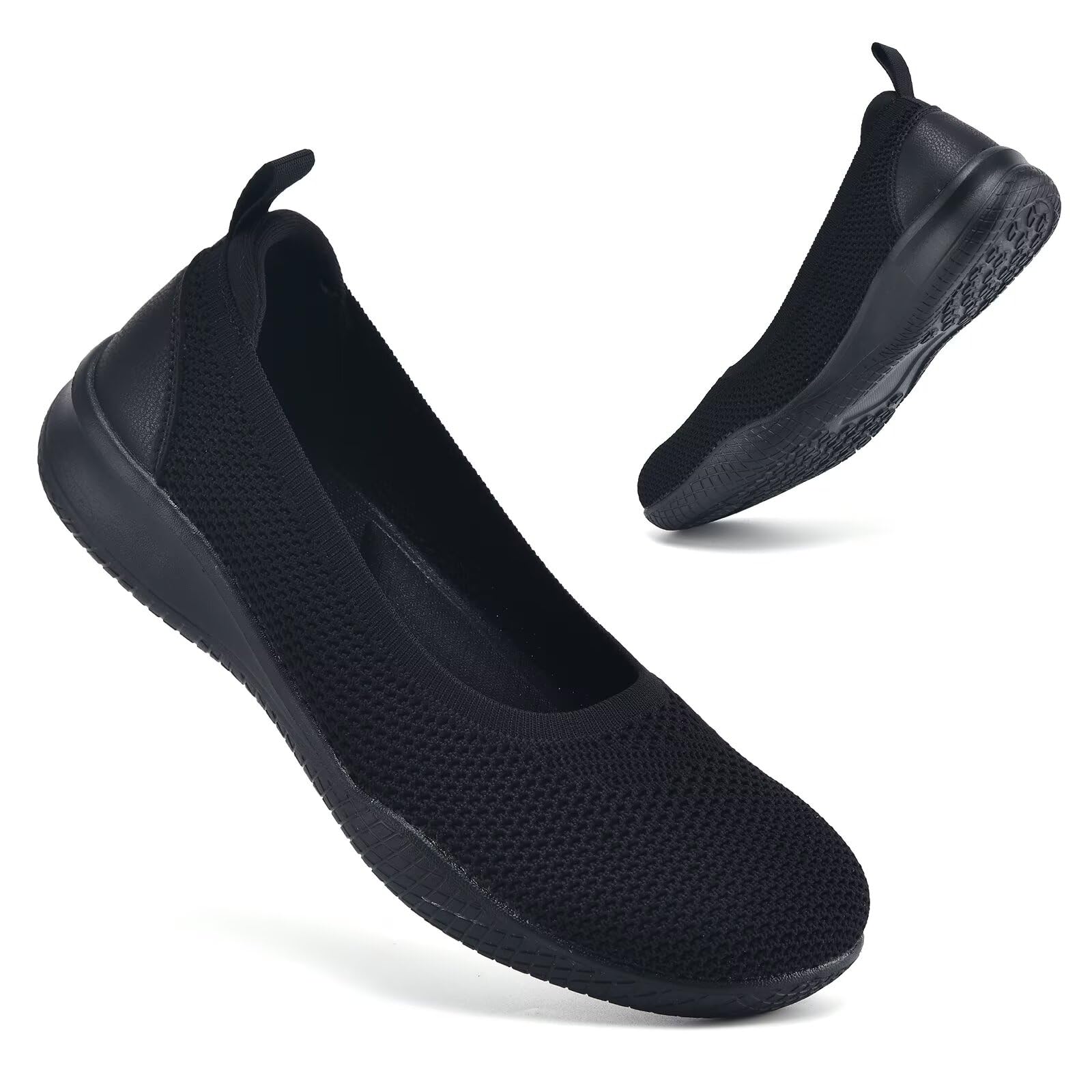 konhill Slipper & Mokassins für Damen, Sportschuhe, Leichte Slip On Sneakers Mesh Flache Schuhe Trainers