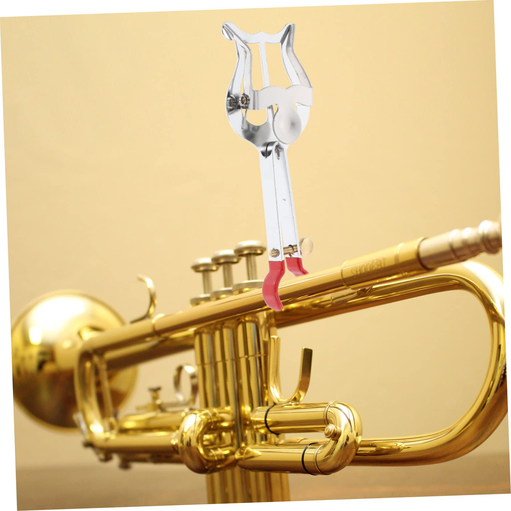 ibasenice 5stücke Praktischer Notenclip Für Trompete Stabiler Musiknotenhalter Silber Für Musiker Schüler Und Instrumentalspieler Perfektes Zubehör Für Marschmusik