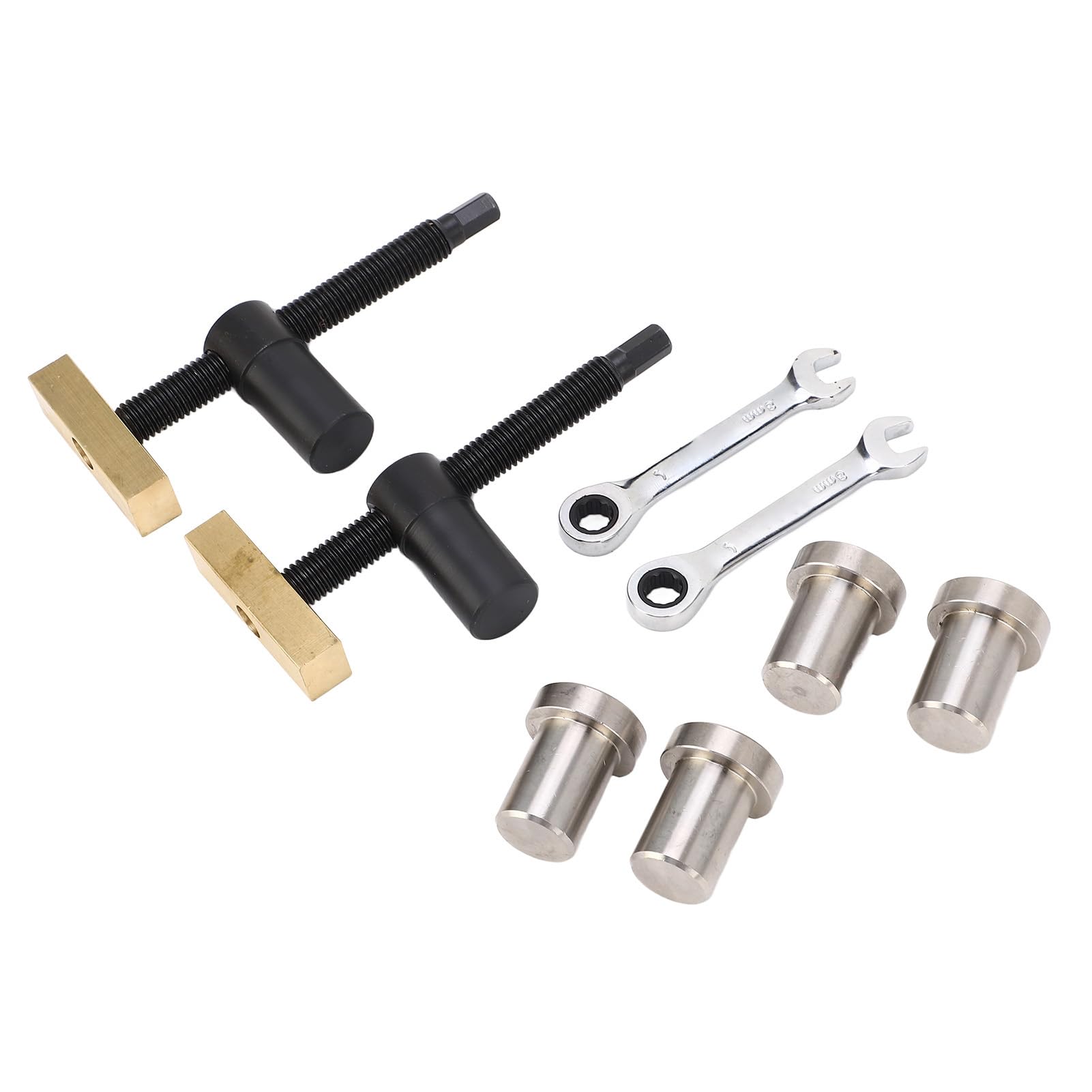 Walfront Morsa da Banco per Legno Regolabile Acciaio Inox Ottone (20MM)