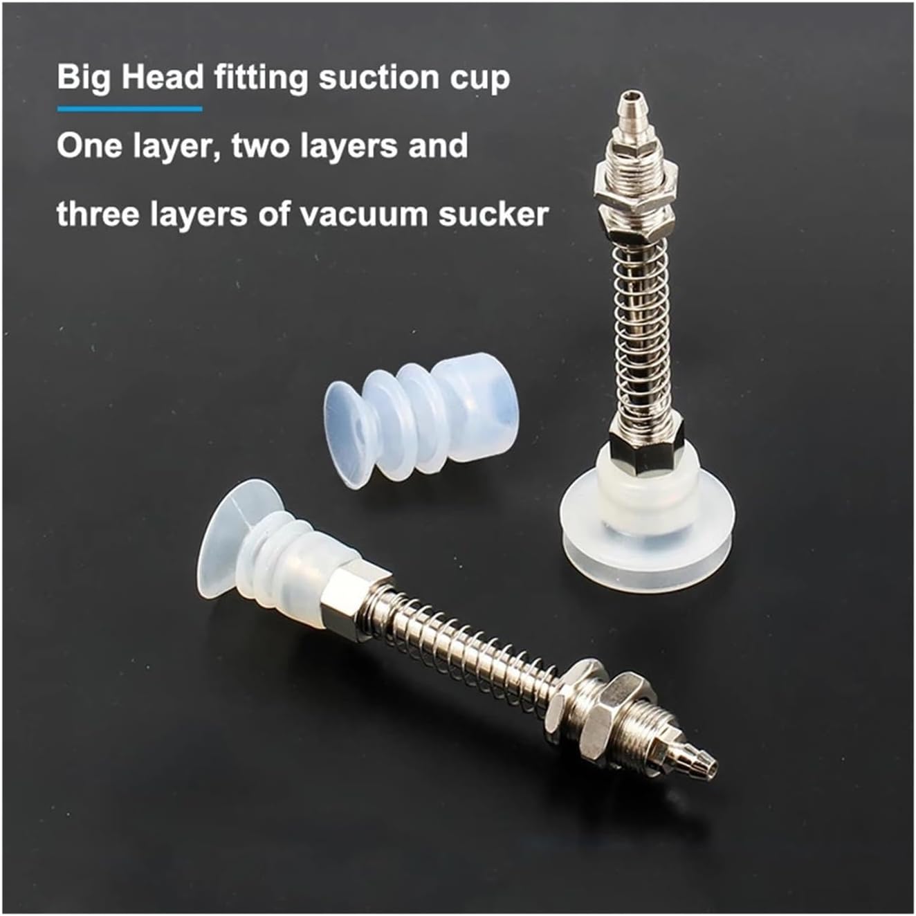 1pcs Vacuum Silicone Suction Cup Single Layer(BT-20C RED)