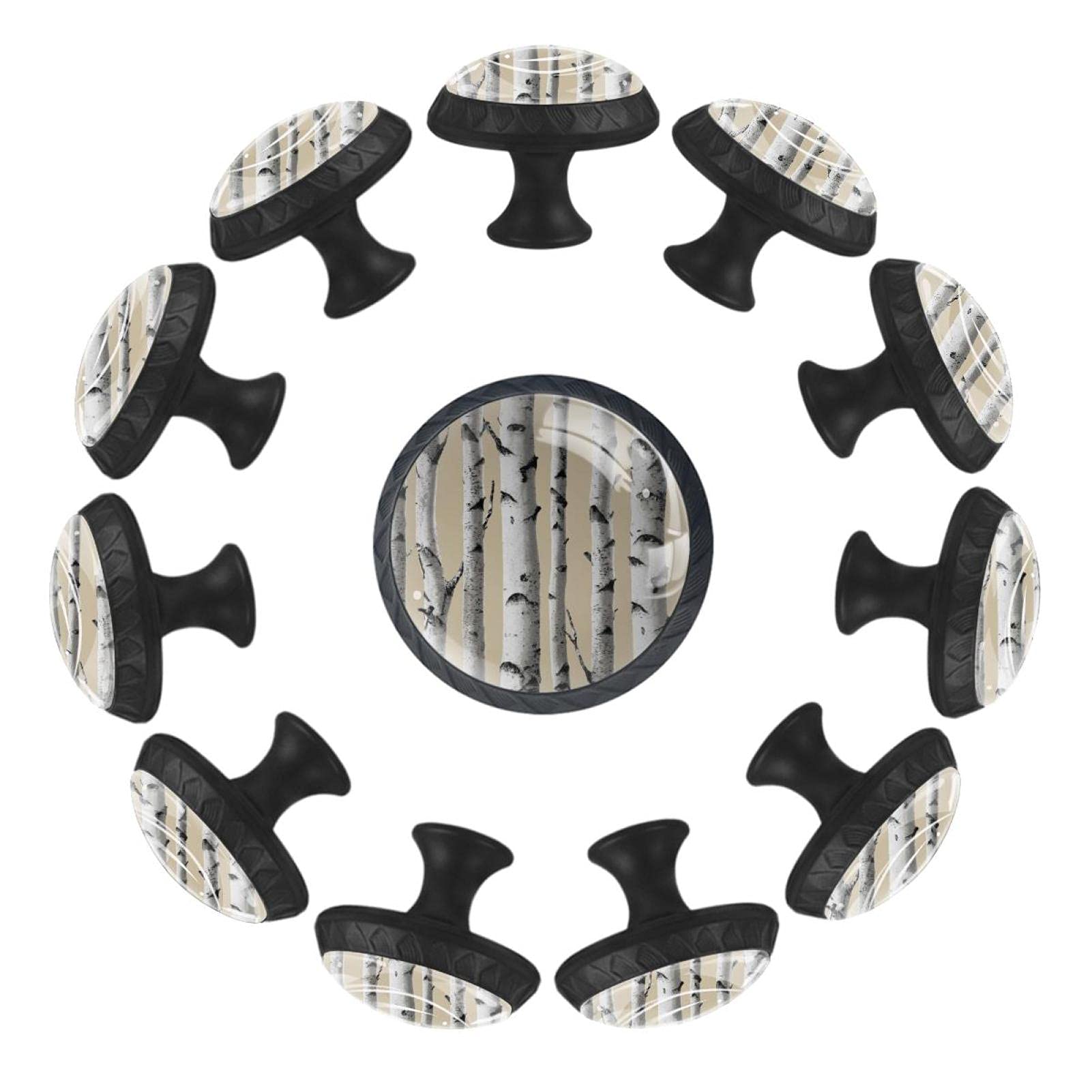 Boutons de tiroir ronds en verre de cristal AISSO 35mm pour customiser vos commodes