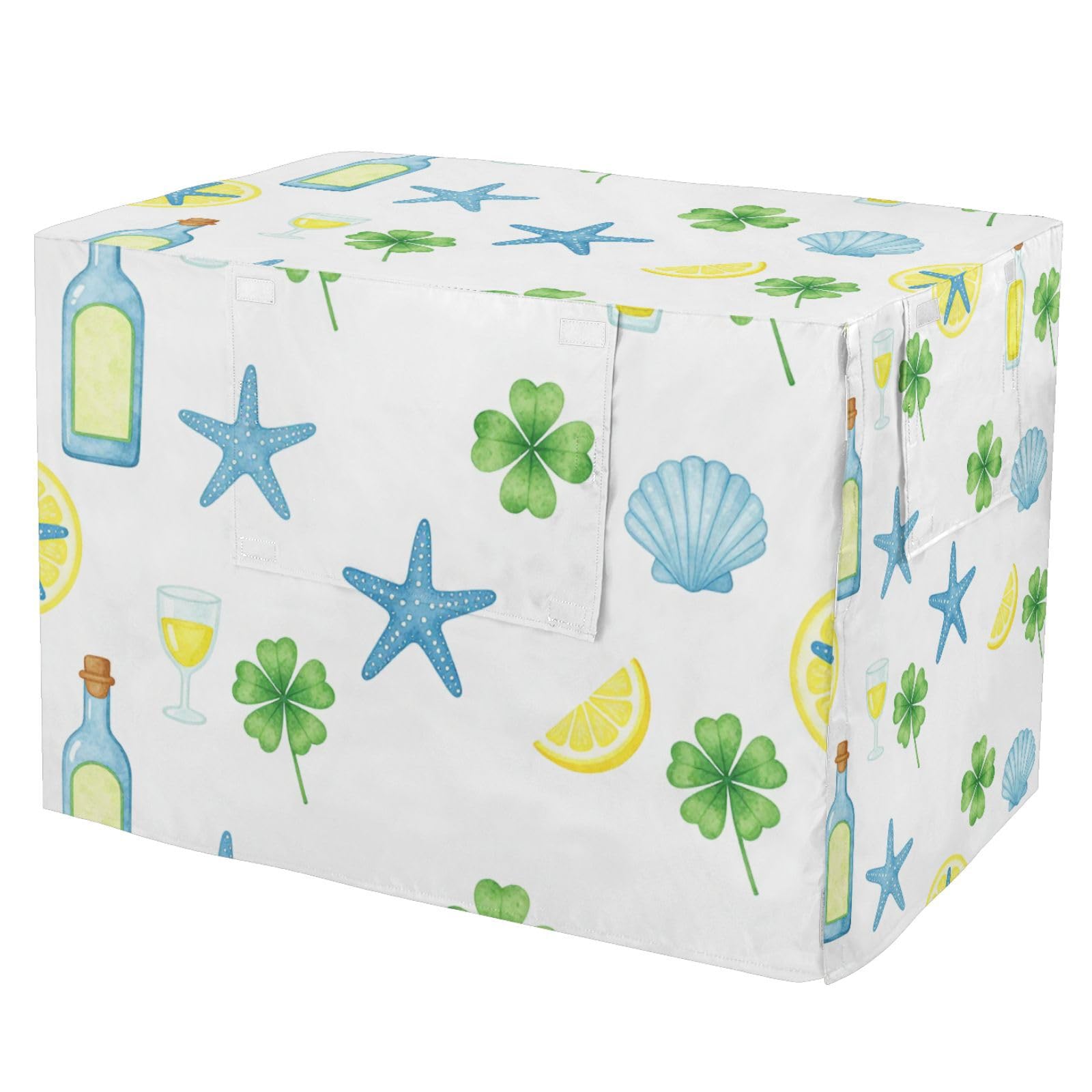 Housse pour cage de chien italien aquarelle en tissu premium