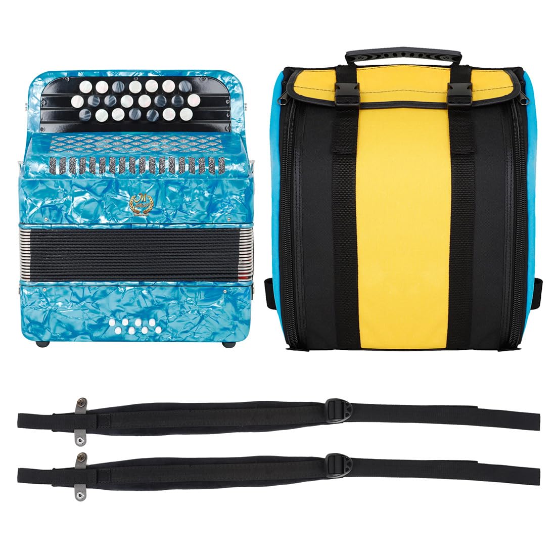 Amazon | 22キー 8 ベース キー アコーディオン ハンド ピアノ 大人