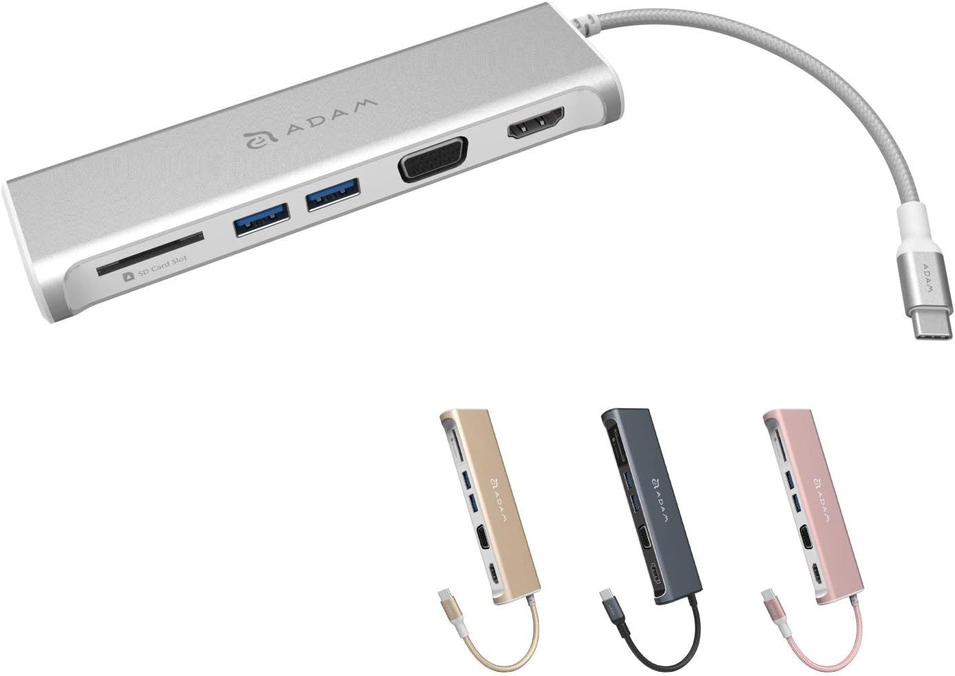 Get Discount Offer ADAM elements 5-in-1 USB C Hub - 4K USB C to HDMI ...