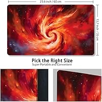 Vista 42 de Tapete de juego MTG cosido de alta calidad con zonas y respaldo de goma antideslizante, tapete de juego TCG de 24 x 14 pulgadas para MTG y otros Dkt