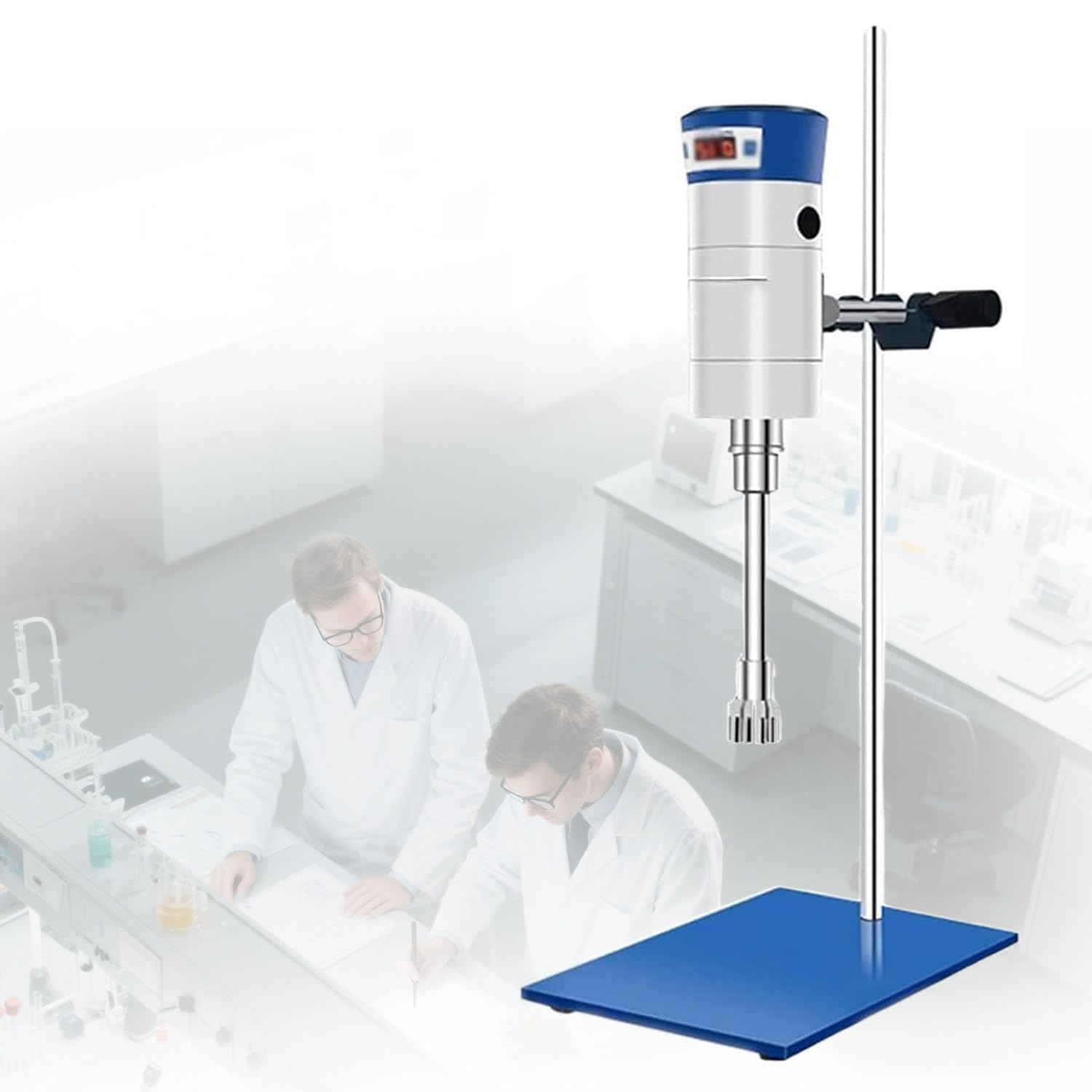 YXZQLOZ Laboratory High-Speed ​​Homogenizing, Dispersing, and Emulsifying Machine; Digital High-Shear Emulsifying Mixer;for the cosmetics, food, and coatings industries