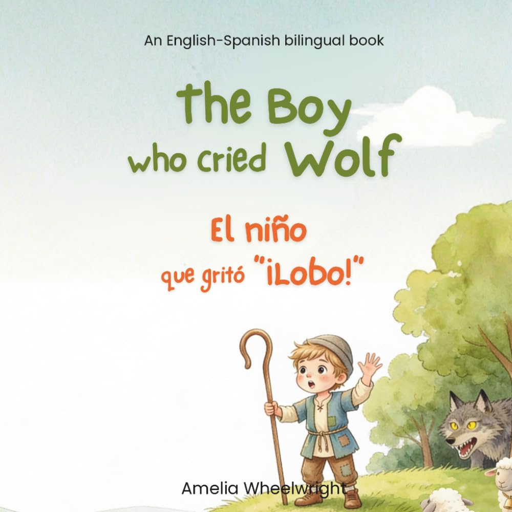 The Boy Who Cried Wolf (El niño que gritó “¡Lobo!”) – Spanish English Bilingual Book for Kids: Classic Aesop’s Fable for Ages 3–7 - Dual Language ... Book (Bilingual Spanish Aesop's Fables)
