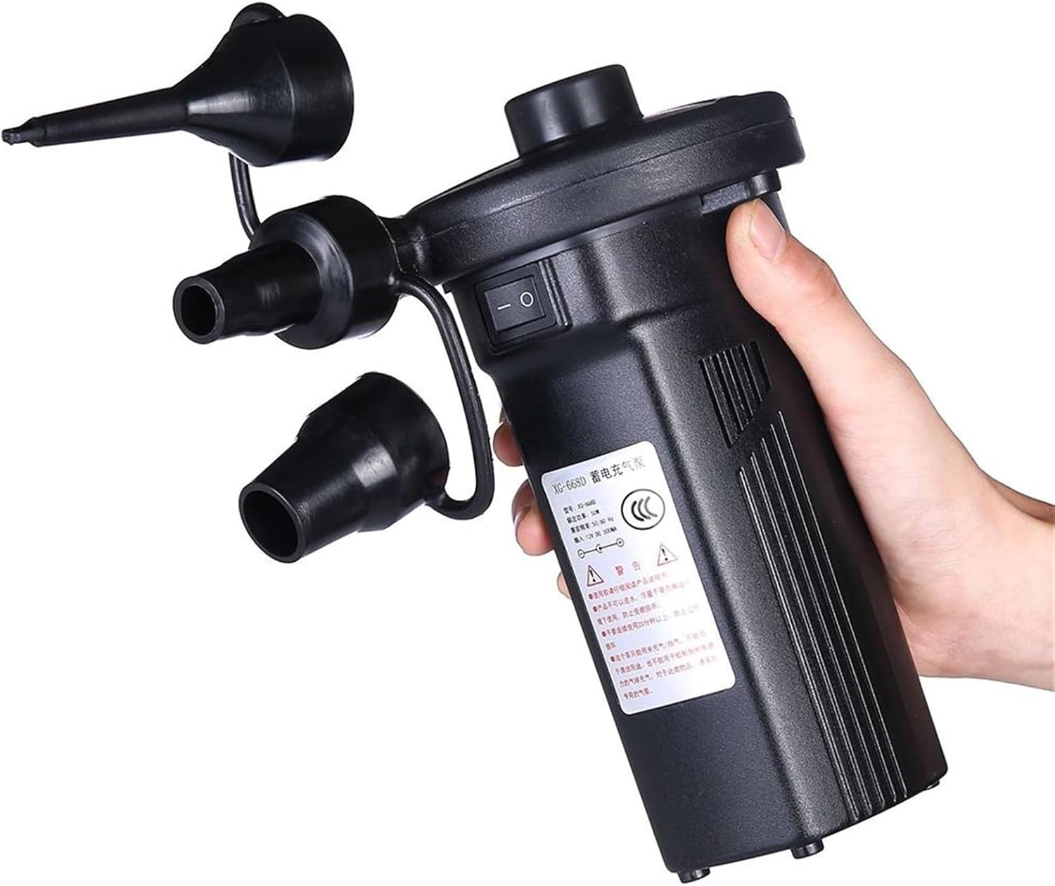 1pc Electric Air Pump Rechargeable Plastic Material Air Pump for Raft Inflatable Cushions Couch