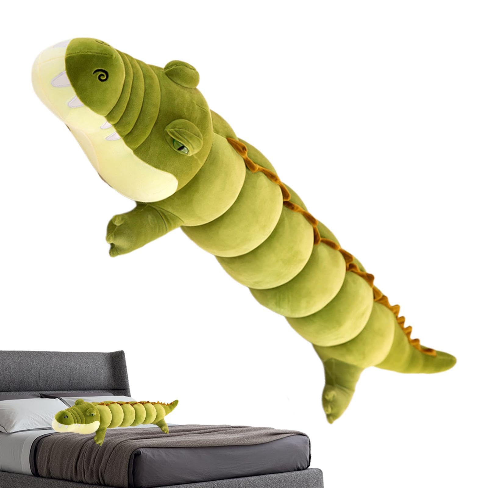 Alligator-Kissen, Alligator-Plüschspielzeug | weiche Alligator-Puppen, Plüschtier Krokodil aus Plüsch, Kissen, niedliche Alligator-Tiere, Plüschpuppen