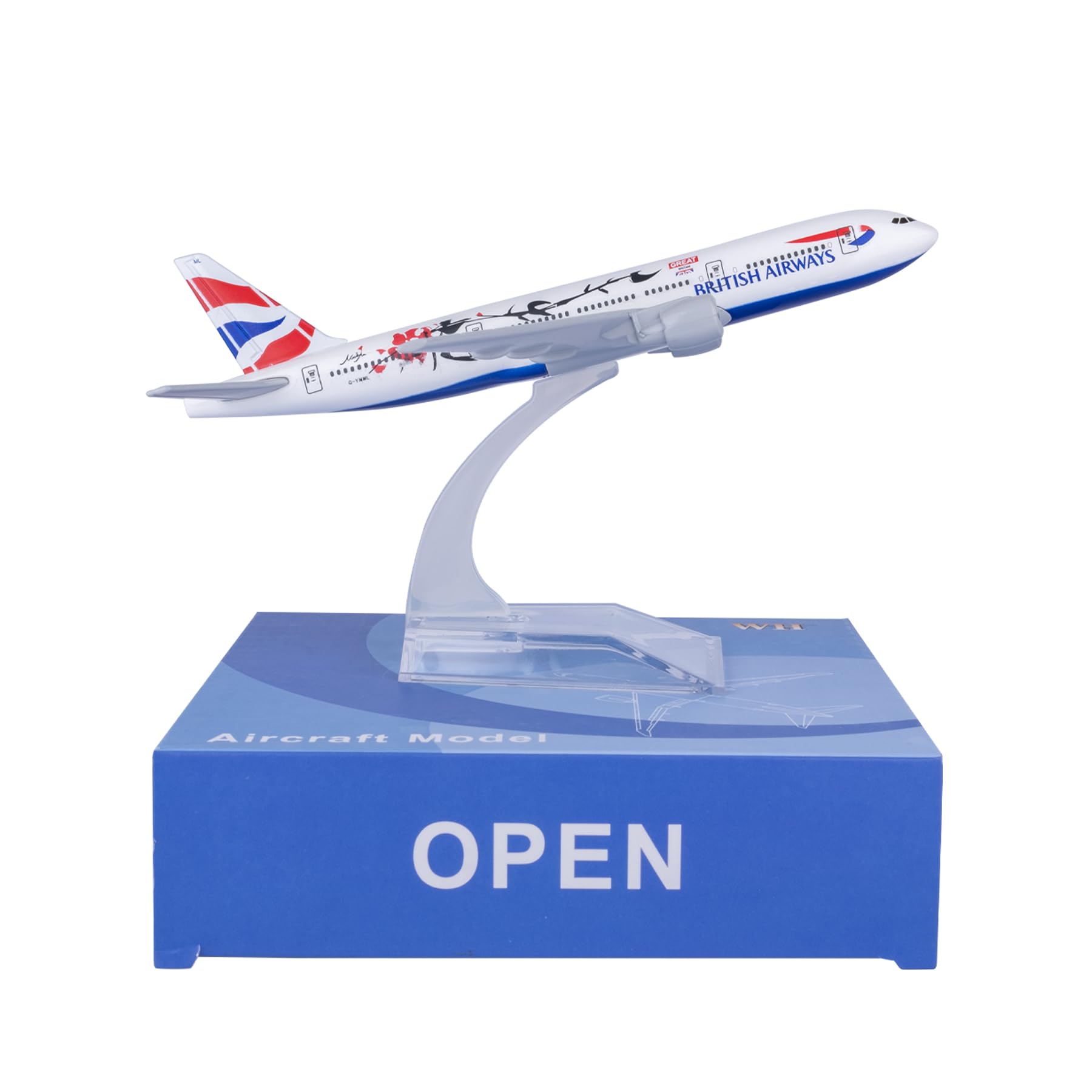 1/400 Scale Model 777 Model Plane Diecast Model Airplanes for Adults Die-cast Airplanes for Home/Office Décor