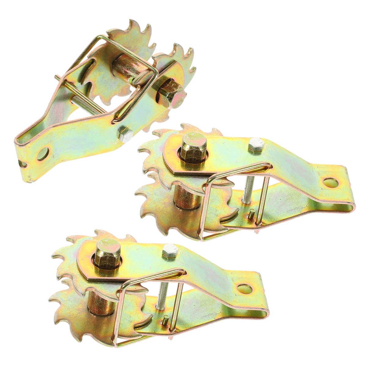 BESPORTBLE Tenditore per Cavi in Acciaio 3 Pezzi Ingranaggi per Recinzioni Agricole e Funi Metalliche per Uso Esterno, Tenditore per Filo di Recinzione Resistente e Fissaggio Sicuro